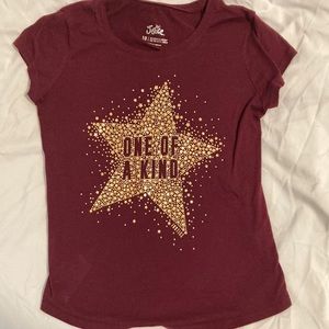 justice (10) “one of a kind” star tee